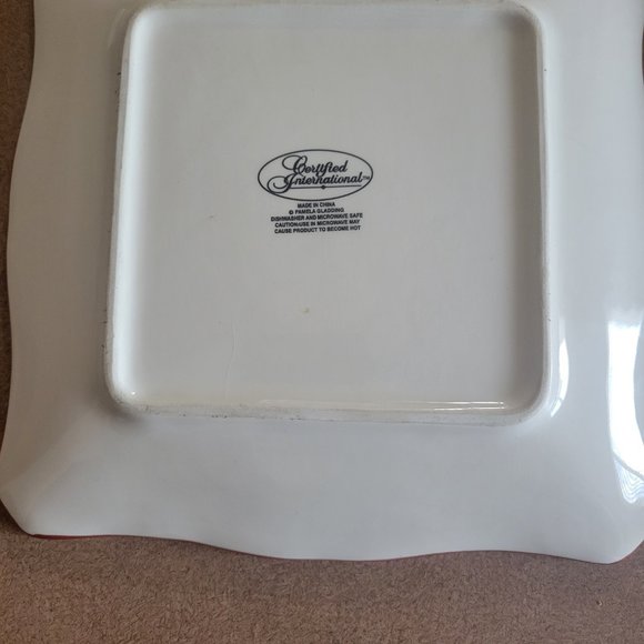 Discontinued Tuscan Rooster Salad Plates by Pamela Gladding - Picture 2 of 2